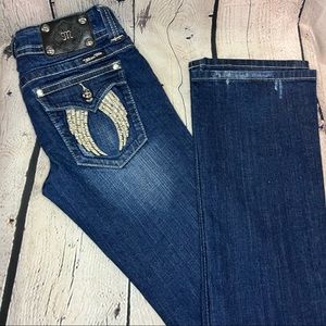 Miss Me Women’s Embroidered Boot Cut Jeans Size 28
